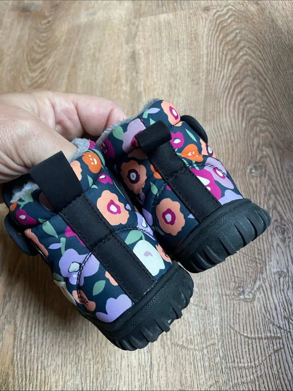 Toddler Floral Insulated Rain & Snow Boots - Purple Multi
